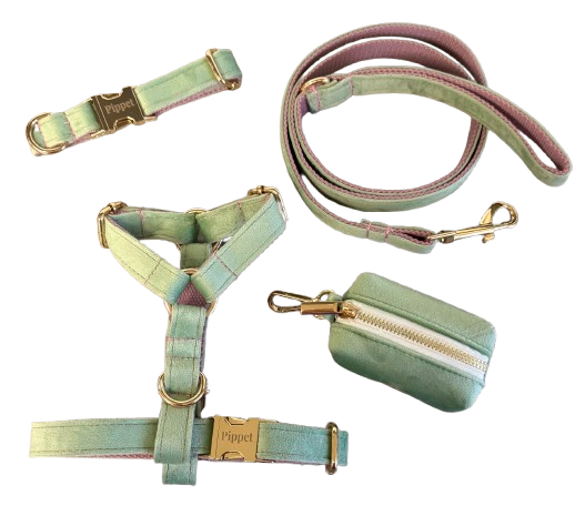 Juul set - Mintgroen velvet