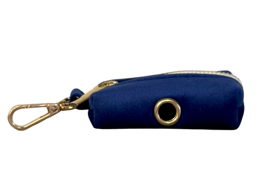 Juul set - Harnas, leiband, poepzakjeshouder Donkerblauw velvet