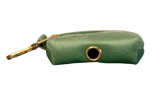 Juul set -  Halsband, leiband & poepzakjeshouder Mintgroen velvet